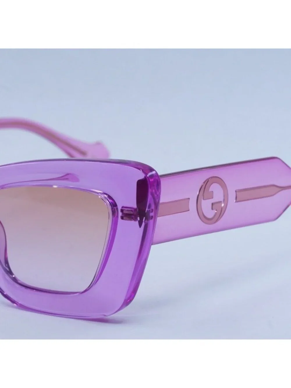 Gucci GG1552S 003 Women Sunglasses Magenta Frame, Orange to Violet Lenses